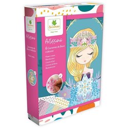 Lot de 6 couronnes de Princesses a décorer - SYCOMORE - Loisirs créati