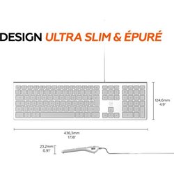 MOBILITY LAB ML304304 - Tastiera cablata Touch Design con 2 USB per Ma