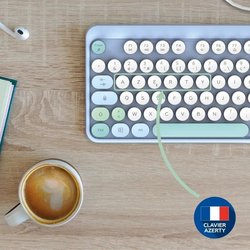 Wireless keyboard + mouse combo - MOBILITY LAB - Pure Color - Blue - E