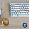Combo tastiera + mouse wireless - MOBILITY LAB - Colore puro - Blu - D