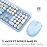 Wireless keyboard + mouse combo - MOBILITY LAB - Pure Color - Blue - E