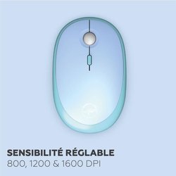 Kabellose Tastatur + Maus-Kombination  MOBILITY LAB  Pure Color  Bl