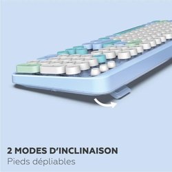 Kabellose Tastatur + Maus-Kombination  MOBILITY LAB  Pure Color  Bl