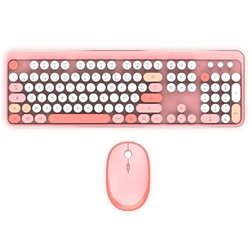 Wireless keyboard + mouse combo - MOBILITY LAB - Pure Color - Pink - E