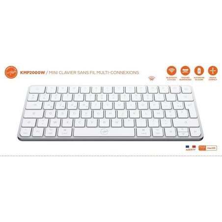 Mini clavier - Touches plates - MOBILITY LAB - KMP2000W - AZERTY - FR 