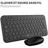 Set mini tastiera e mouse wireless - MOBILITY LAB - CP420W - FR - Nero