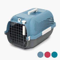 Katzentransportbox - CATIT - Mittel - Max. Katzengröße 27 cm - Blaugra