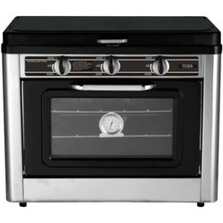 Gecombineerde oven/fornuis met 2 campingbranders - INCASA - 016463
