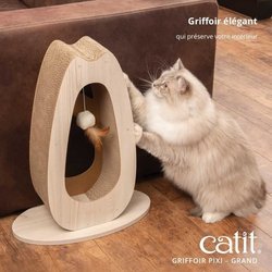 Krabpaal voor katten - CATIT - Pixi Large - Met stoffen bal en veer - 