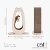 Krabpaal voor katten - CATIT - Pixi Large - Met stoffen bal en veer - 