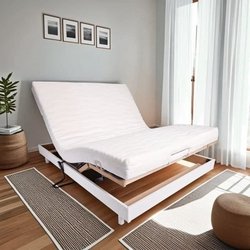 Ensemble relaxation matelas + sommier électrique 140x190 - Mousse - Fe