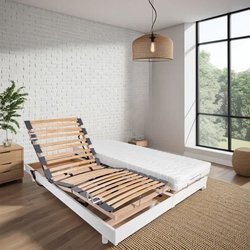 Ensemble relaxation matelas + sommiers électriques 2x70x190 - Mousse -
