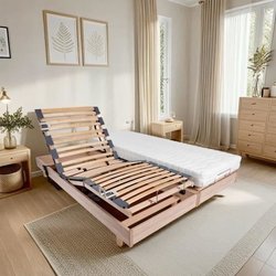 Ensemble relaxation matelas + sommiers électriques 2x90x200 - Mousse -