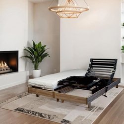 Relaxset Matratze + Lattenrost 2x80x200cm MERIDA - Eiche hell - 14cm -