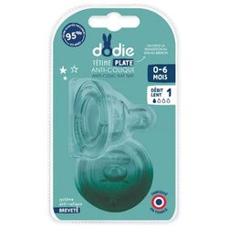 DODIE Flat Tet Cuello ancho 0-6 meses Silicona