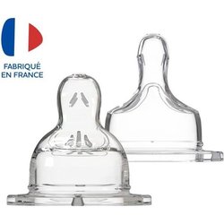 Dodie Biberon Sensation+ Anti-Coliques Tétine Plate Col Large Débit 2 