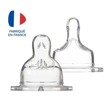 DODIE Wide Neck Flat Teat +6 Months Silicone