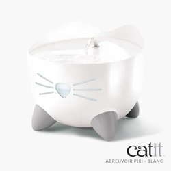 Fuente de agua automática para gatos CAT IT - 2,5 L - Blanco