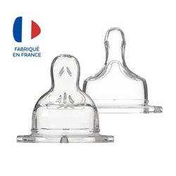 DODIE 2 Teat Sensation + flat wide neck +18 months silicone flow +18 m