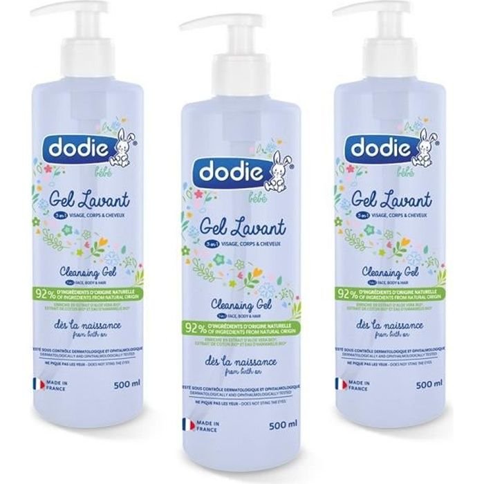 DODIE 3in1 wasgel - 500ml pompfles VEEL 3