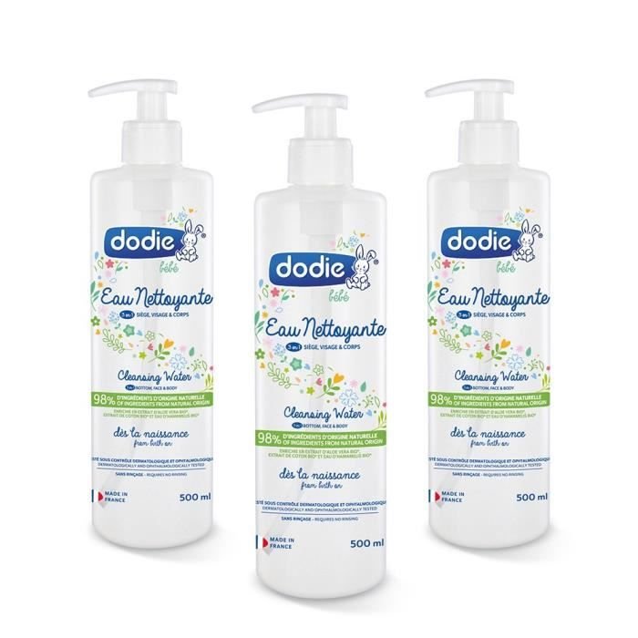 DODIE Partij van 3 reinigingswaters 500ml