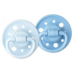 Chupete Dodie Gaia +0m Seaside Set de 2 - Chupete redondo - Caucho nat