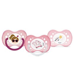 DODIE 3er-Set anatomische Schnuller Tag und Nacht +18 Monate X3