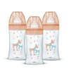 Set van 3 Dodie Anti -Color Biberons Sensation+ - Glas - 270 ml - 0-6 