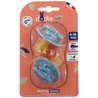 Schnuller - Dodie Gaia Runde Schnuller 6-36M X2 (Farbe: Blau)