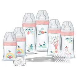 Dodie Geburtsset  6 Anti-Kolik-Flaschen, flache Sauger, 1 anatomische