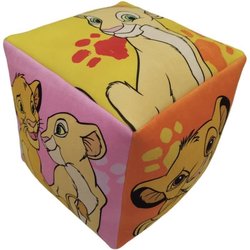 Premium Kissen - Würfel - DER KÖNIG DER LÖWEN - Mikrofaser - 25 x 25 x