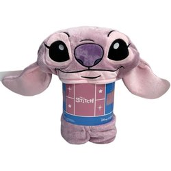3D-Fleecedecke mit Kapuze  LILO & STITCH  Engel  120 x 150 cm