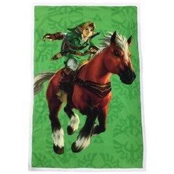 Sherpa-Decke - ZELDA - Link und Epona - 100 x 150 cm