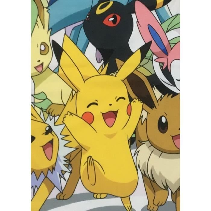 Coperta Sherpa - POKEMON - Evoluzioni - 100 x 150 cm