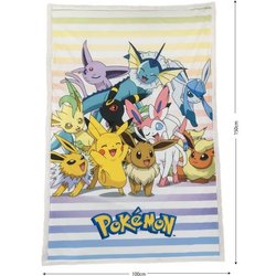 Coperta Sherpa - POKEMON - Evoluzioni - 100 x 150 cm