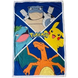 Coperta Sherpa - POKEMON - Evoluzioni Pokemon Let s Go - 100 x 150 cm