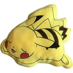 Cojín 3D Premium - POKEMON - Pikachu tumbado - Microfibra - 50 cm