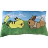 Cuscino Premium - POKEMON - Pikachu & Eevee - Microfibra - 60 cm