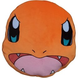 Premium 3D Kissen - POKEMON - Charmander Gesicht - Mikrofaser - 40 cm
