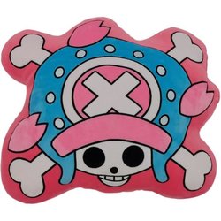 3D-Kissen - ONE PIECE - Tony Chopper Logo - Mikrofaser - 40 cm