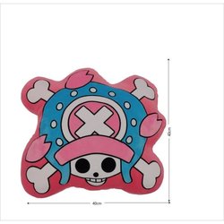Cojín 3D - ONE PIECE - Logotipo de Tony Chopper - Microfibra - 40 cm
