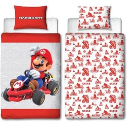 Wendebettwäscheset - MARIO BROS - Mario - Mikrofaser - 1 Bettbezug 140