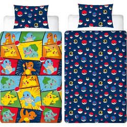Set letto reversibile - POKEMON - Starter & Poké-ball - Microfibra - 1