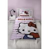 Omkeerbaar beddengoedset - HELLO KITTY - Microvezel - 1 dekbedovertrek