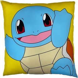Cuscino bifacciale - Quadrato - POKEMON - Pikachu e Squirtle - Microfi