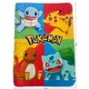 Plaid - POKEMON - Starter et Pikachu - 100 x 140 cm