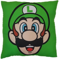 Cuscino bifacciale - Quadrato - MARIO BROS - Mario e Luigi - Microfibr