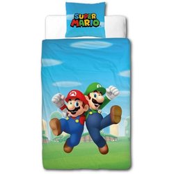 Bettwäscheset - MARIO BROS - Mario und Luigi - Mikrofaser - 1 Bettbezu