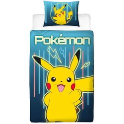 Completo letto reversibile - POKEMON - Pikachu Laser - Microfibra - 1 