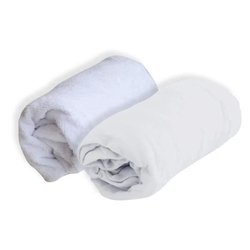 Lot d  1 alese et 1 drap housse - Blanc - 70 x 140 cm